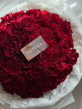 Red Heart Rose Bouquet "L’Amour"