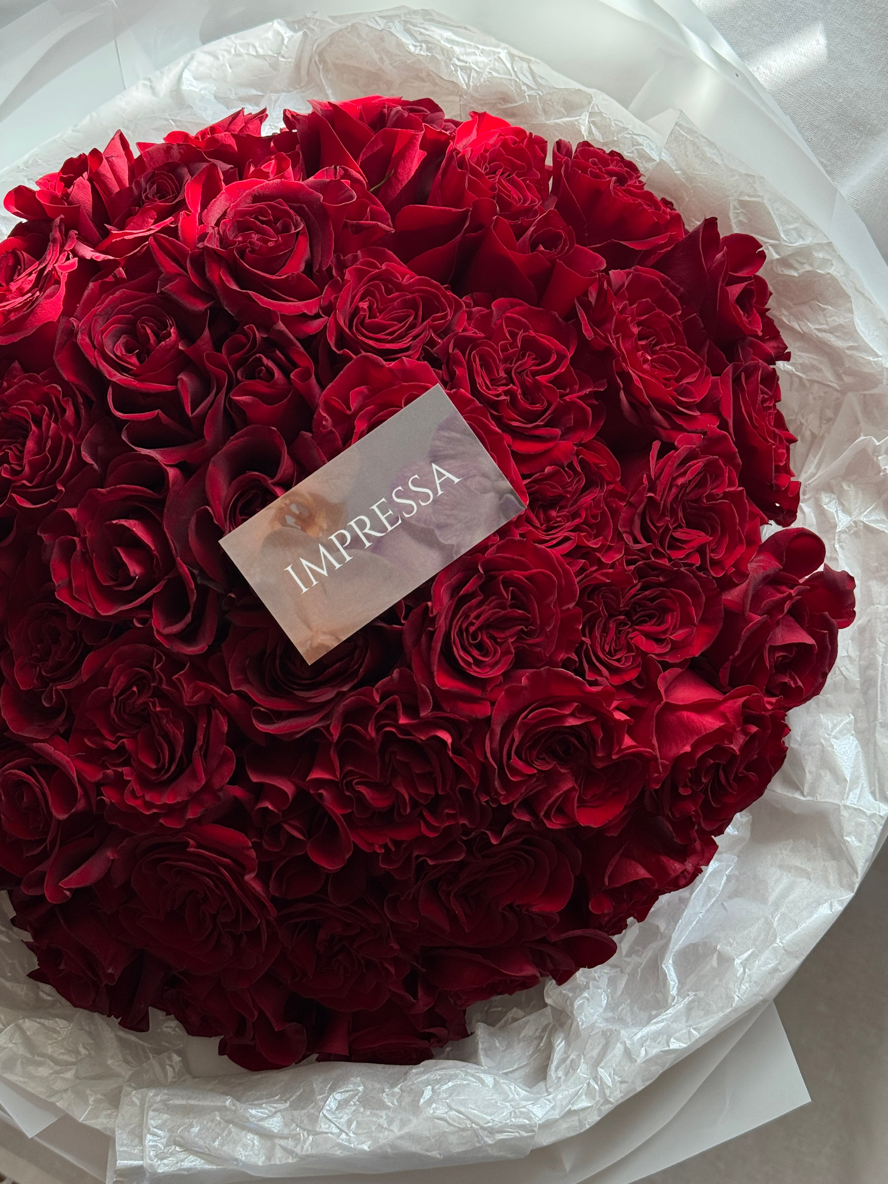 Red Heart Rose Bouquet "L’Amour"