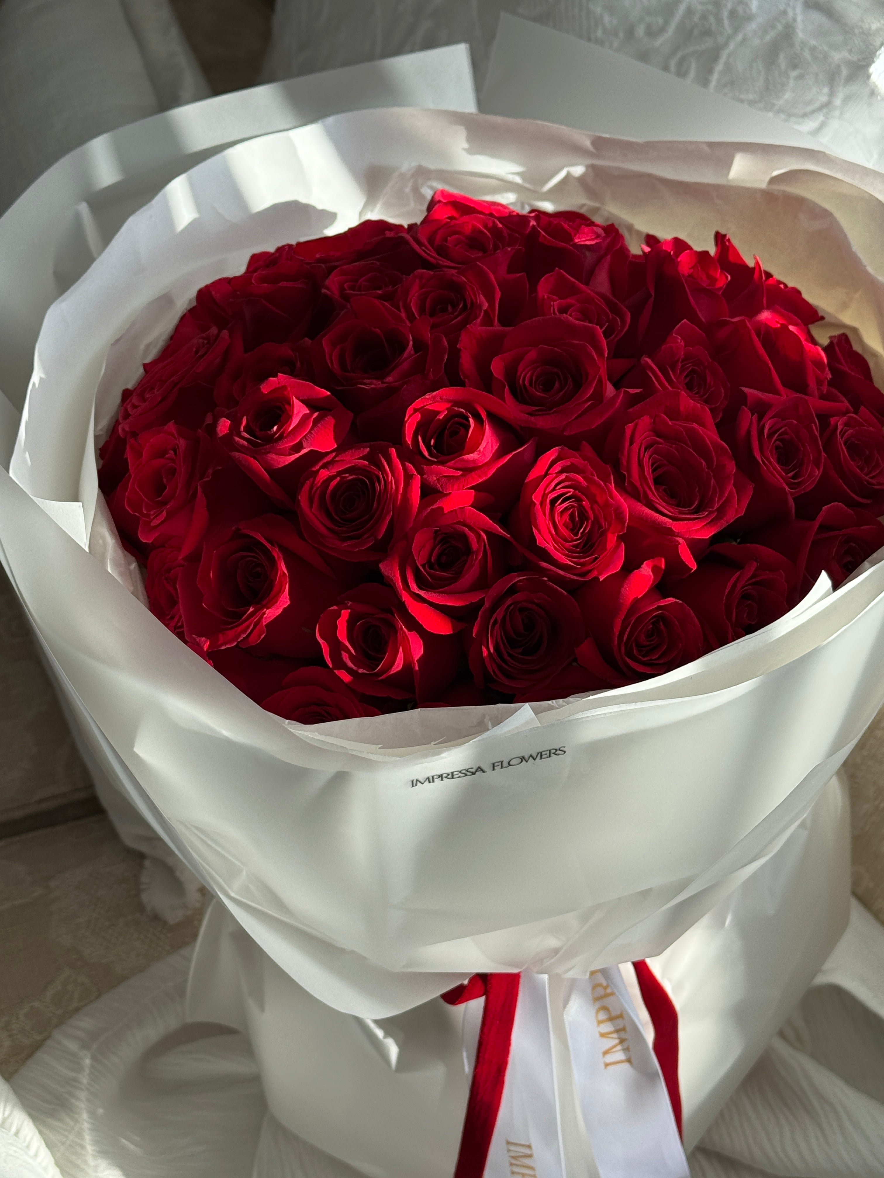 Red Rose Bouquet "Rouge Déclaration"